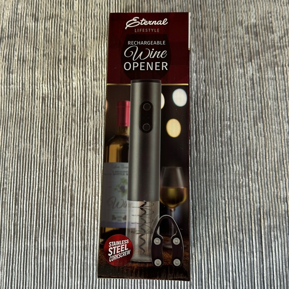 Brand new Eternal Lifestyle electric rechargeable wine opener